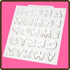 Domed Alphabet Silicone Mould by Katy Sue